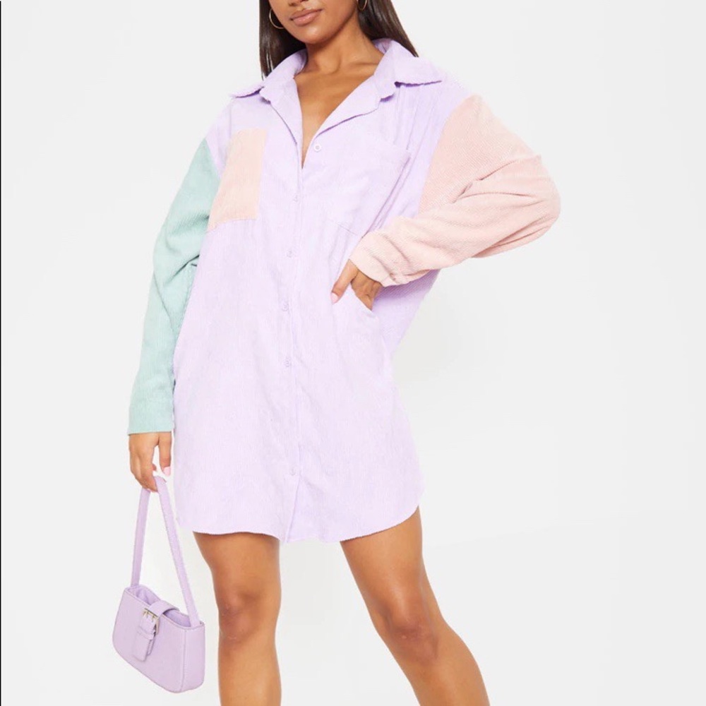 Size 0 Purple PrettyLittleThing Oversized Shirt